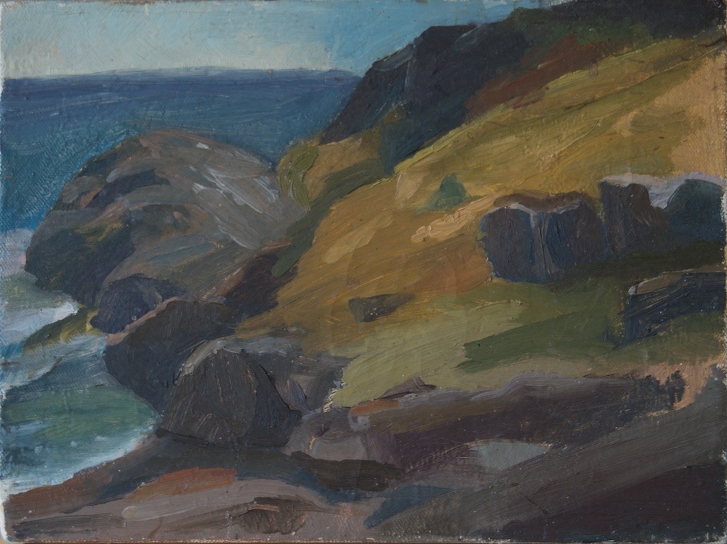 Monhegan Island, White Head, Oil on Canvas
